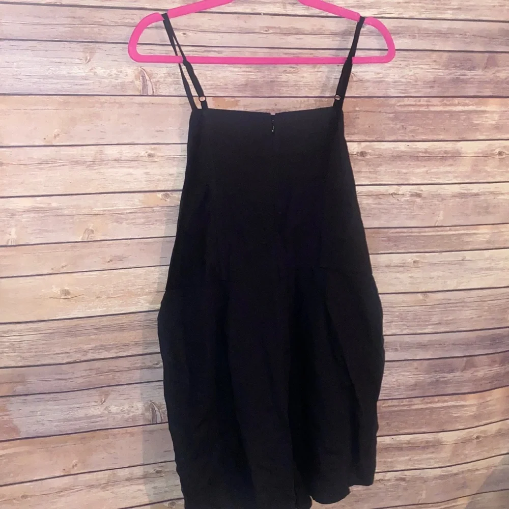 Madewell Linen Blend Sleeveless Romper With Tie - Picture 4 of 6